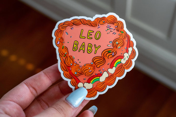 Zodiac Cake Stickers: Leo