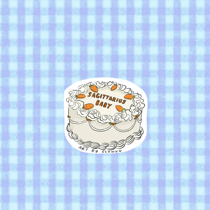 Zodiac Cake Stickers: Leo