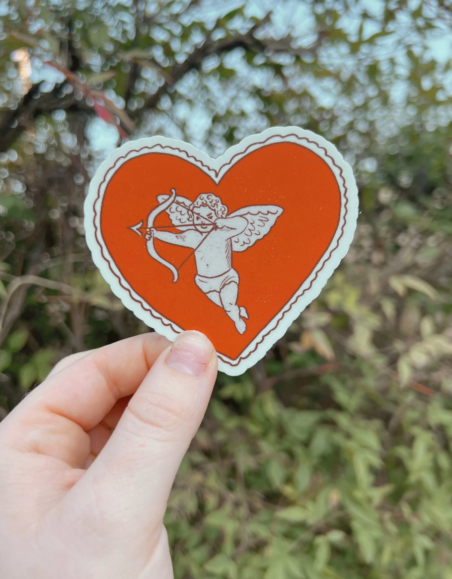 Cupid Heart Sticker