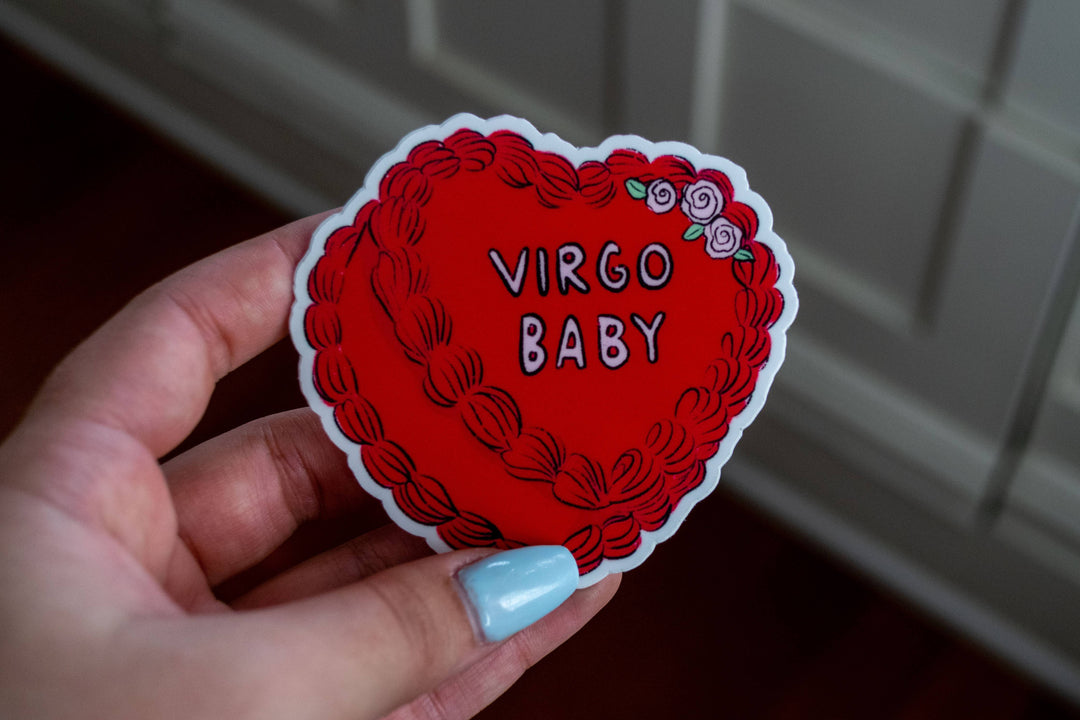 Zodiac Cake Stickers: Virgo