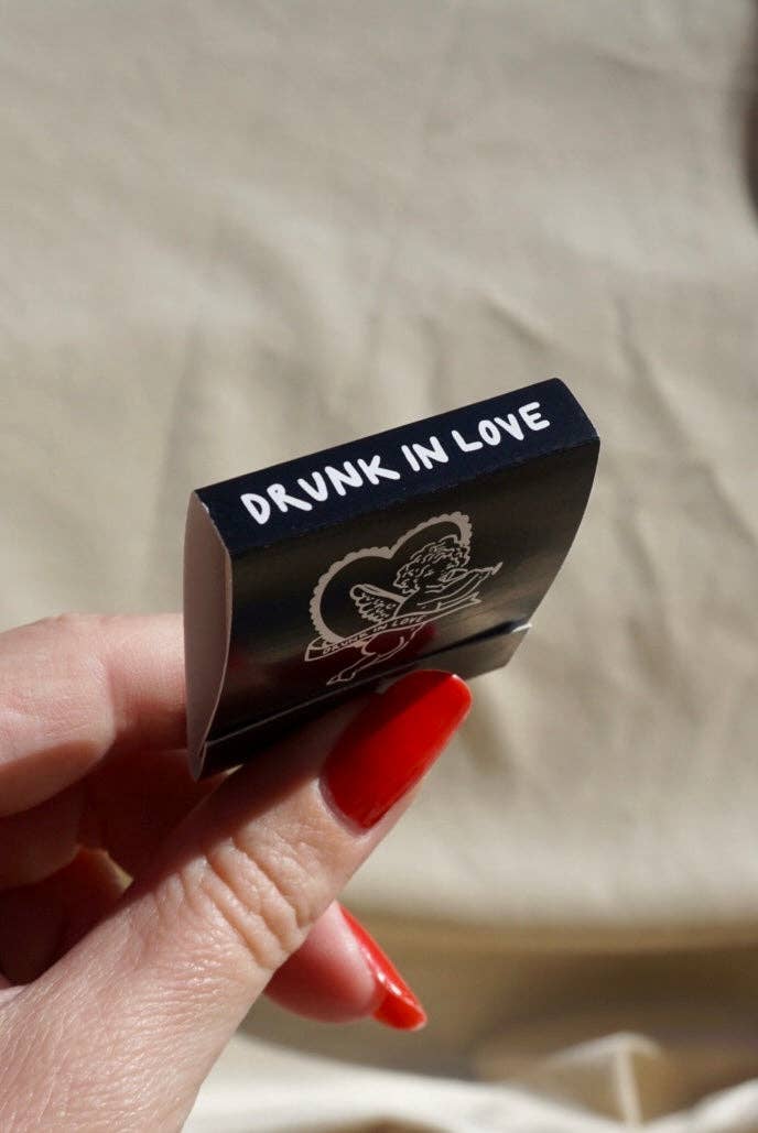 “Drunk In Love” Cupid Champagne Matchbook